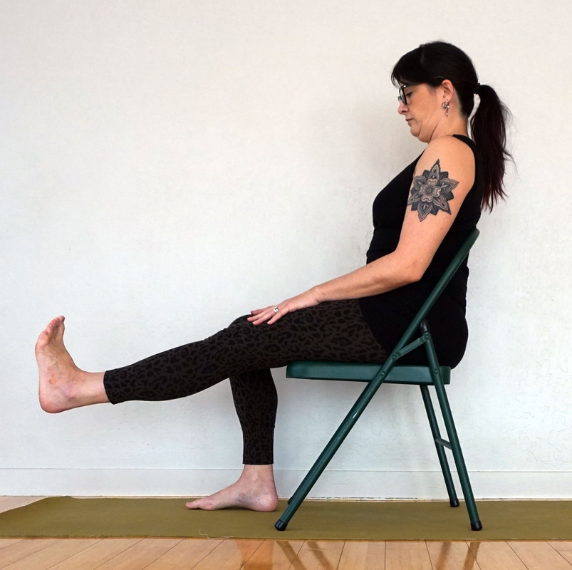 Intense Leg Stretch Pose Variation Hands To Ankles Head Chair Yoga